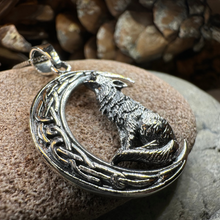 Load image into Gallery viewer, Nocturn Wolf Moon Necklace
