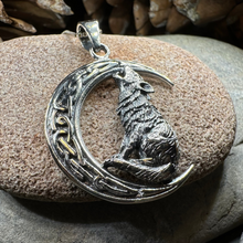 Load image into Gallery viewer, Nocturn Wolf Moon Necklace
