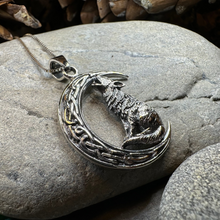 Load image into Gallery viewer, Nocturn Wolf Moon Necklace
