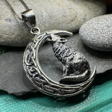 Load image into Gallery viewer, Nocturn Wolf Moon Necklace
