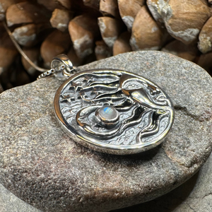 Celestial Wind Moon & Sun Necklace