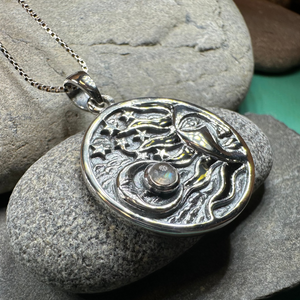 Celestial Wind Moon & Sun Necklace