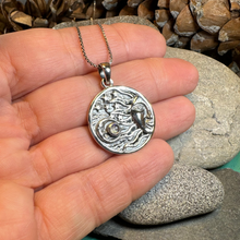 Load image into Gallery viewer, Celestial Wind Moon &amp; Sun Necklace
