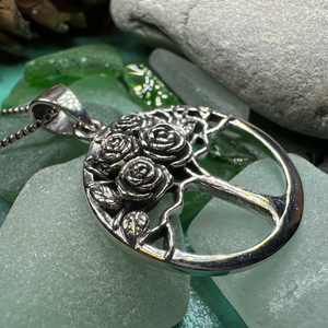 Roses Tree of Life Necklace