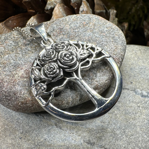 Roses Tree of Life Necklace