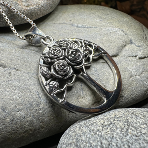 Roses Tree of Life Necklace