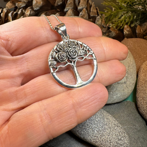 Roses Tree of Life Necklace