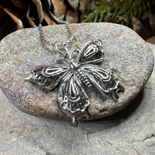 Load image into Gallery viewer, Celtic Butterfly Silver Necklace
