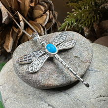 Load image into Gallery viewer, Turquoise Dragonfly Necklace
