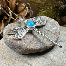 Load image into Gallery viewer, Turquoise Dragonfly Necklace
