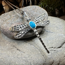 Load image into Gallery viewer, Turquoise Dragonfly Necklace
