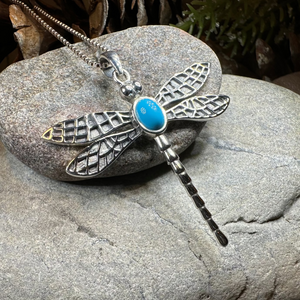 Turquoise Dragonfly Necklace