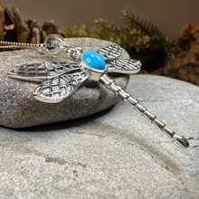 Load image into Gallery viewer, Turquoise Dragonfly Necklace
