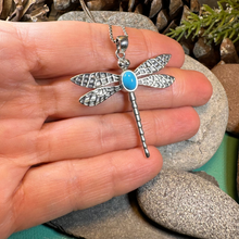 Load image into Gallery viewer, Turquoise Dragonfly Necklace
