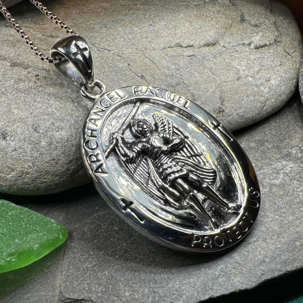 Large Archangel Raguel Pendant