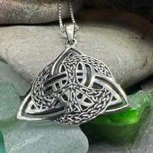 Load image into Gallery viewer, Celtic Peace Sign Necklace
