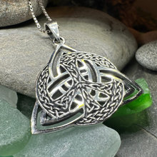 Load image into Gallery viewer, Celtic Peace Sign Necklace
