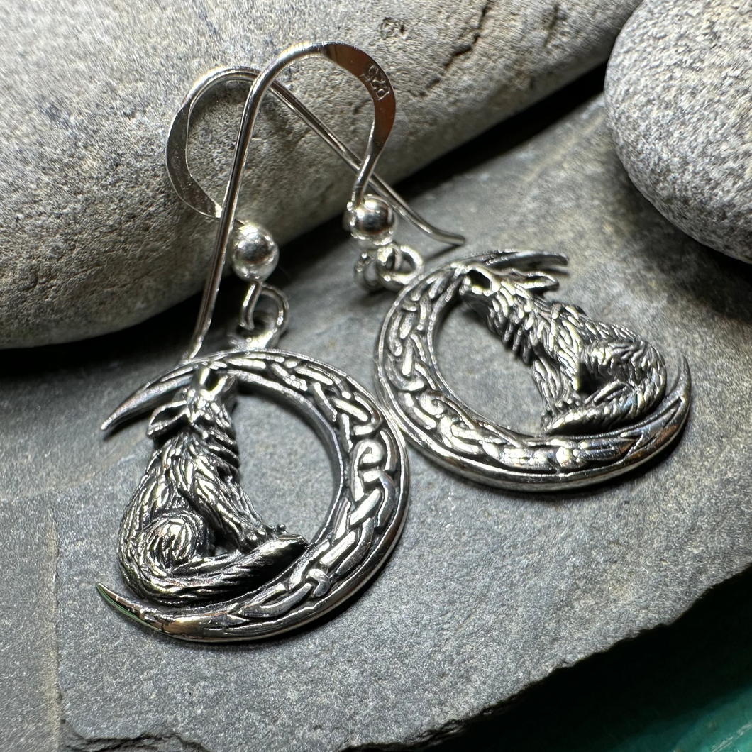 Arkyn Wolf Moon Earrings