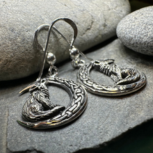 Load image into Gallery viewer, Arkyn Wolf Moon Earrings
