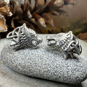 Annar Celtic Wolf Earrings