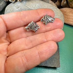 Annar Celtic Wolf Earrings