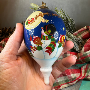 Christmas Eve Snowman Ornament