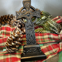 Load image into Gallery viewer, Irish Turf Celtic Cross Statue
