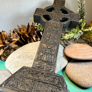 Large Monasterboice Celtic Turf High Cross Statue