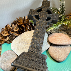 Large Monasterboice Celtic Turf High Cross Statue