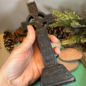 Large Monasterboice Celtic Turf High Cross Statue