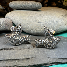 Load image into Gallery viewer, Dove Trinity Knot Earrings
