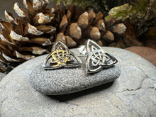 Load image into Gallery viewer, Linden Trinity Knot Post Earrings
