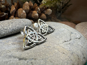 Linden Trinity Knot Post Earrings