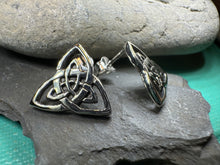 Load image into Gallery viewer, Linden Trinity Knot Post Earrings
