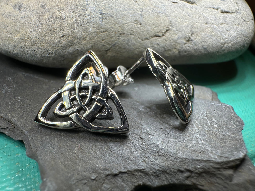 Linden Trinity Knot Post Earrings