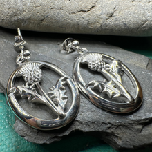 Load image into Gallery viewer, Realistic Scottish Thistle Earrings
