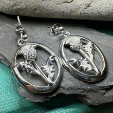 Load image into Gallery viewer, Realistic Scottish Thistle Earrings
