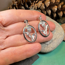 Load image into Gallery viewer, Realistic Scottish Thistle Earrings
