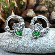 Load image into Gallery viewer, Cheerful Claddagh Earrings
