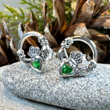 Load image into Gallery viewer, Cheerful Claddagh Earrings
