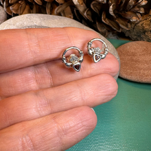 Load image into Gallery viewer, Cheerful Claddagh Earrings
