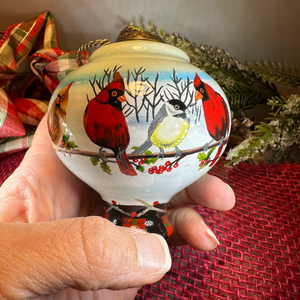 Friends Gather Cardinals Ornament