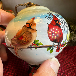 Friends Gather Cardinals Ornament