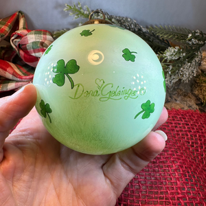 Happy Christmas Irish Santa Ornament