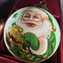 Load image into Gallery viewer, Happy Christmas Irish Santa Ornament
