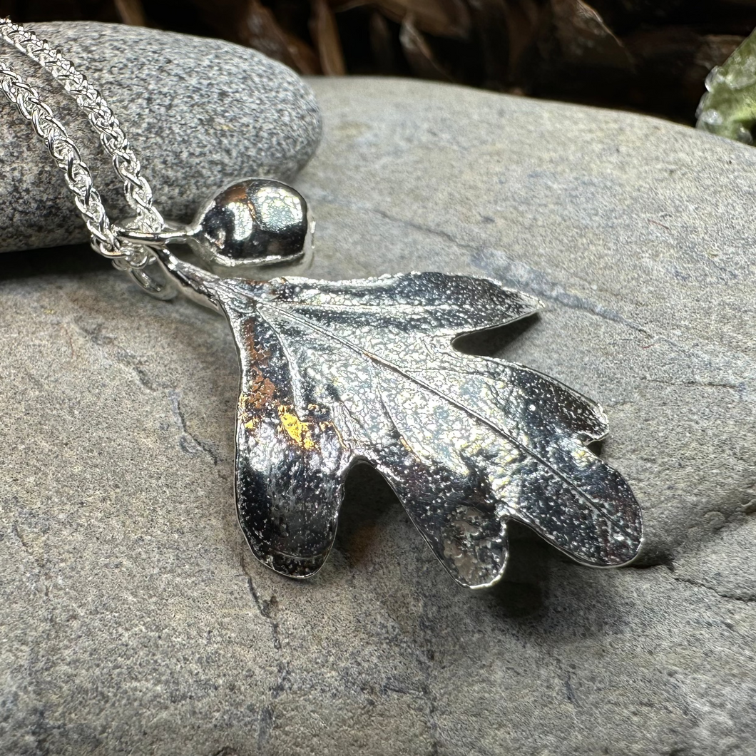 Fairy Tree Hawthorn Leaf Necklace