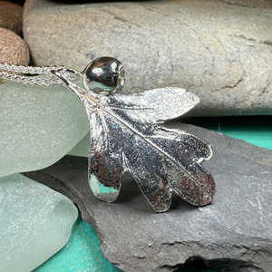 Fairy Tree Hawthorn Leaf Necklace