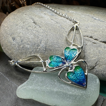 Load image into Gallery viewer, Mackintosh Blue Leaves Necklace
