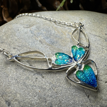 Load image into Gallery viewer, Mackintosh Blue Leaves Necklace
