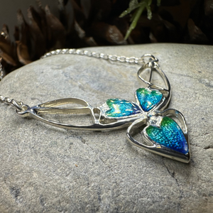 Mackintosh Blue Leaves Necklace